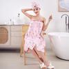 Quick-Dry Absorbent Bath Skirt & Hair Drying Cap Set
