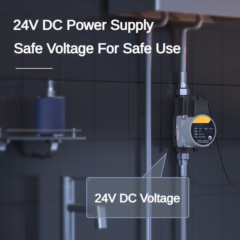 24V Household Booster Pump Fully Automatic Silent Water Heater Booster Shower Booster Water Pump