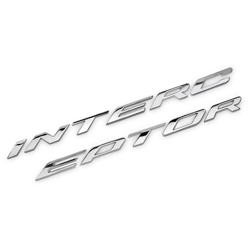 Zinklegierung 3D Autoabzeichen Autohaubenbuchstaben Emblem Aufkleber Aufkleber für Ford Focus 2 3 Fiesta Mondeo Fusion Kuga