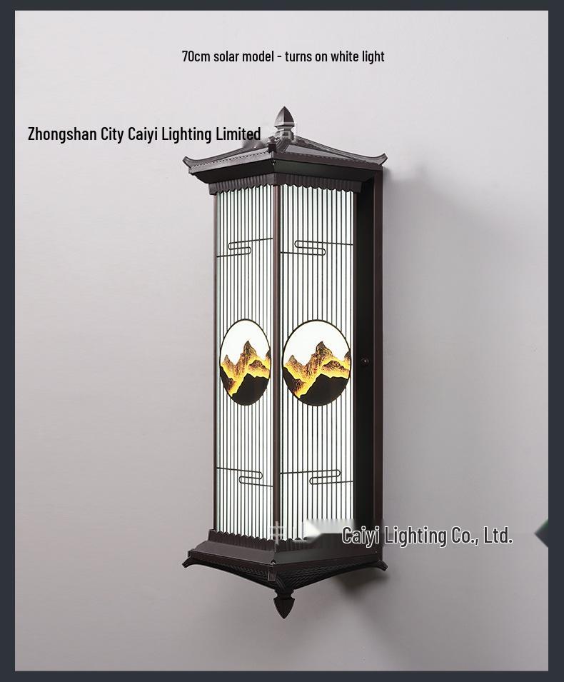 Waterproof Solar Wall Light for Courtyard and Villa Gate Pillars