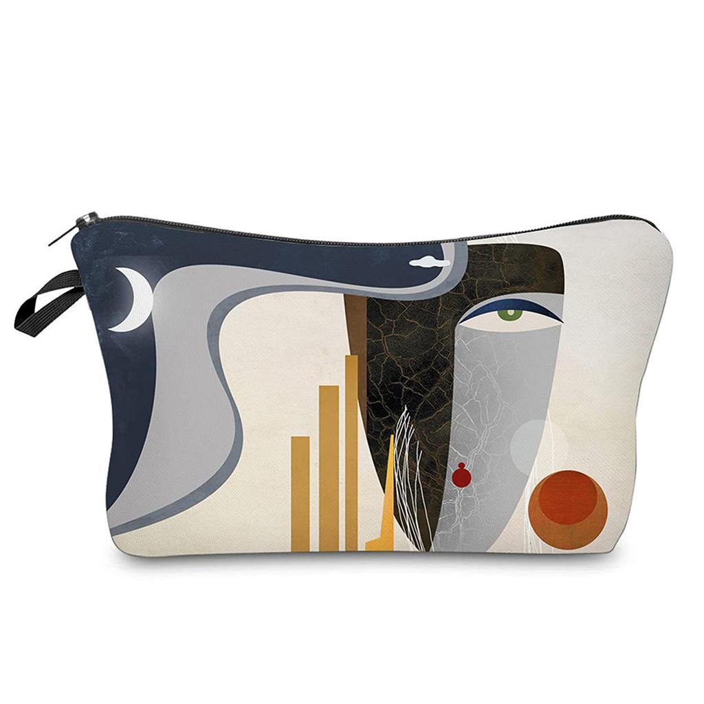 Women Character Print Cosmetic Bag Toiletries Organize Travel Storage Case 6428 KTB