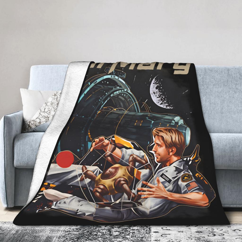 Soft Cozy Blanket Plane Travel Project Hail Mary 2026 Bedding Throws Print Bedspread For Living Room