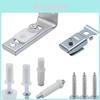 Folding Door Hardware Set With Metal Top Rollers For Home Renovation