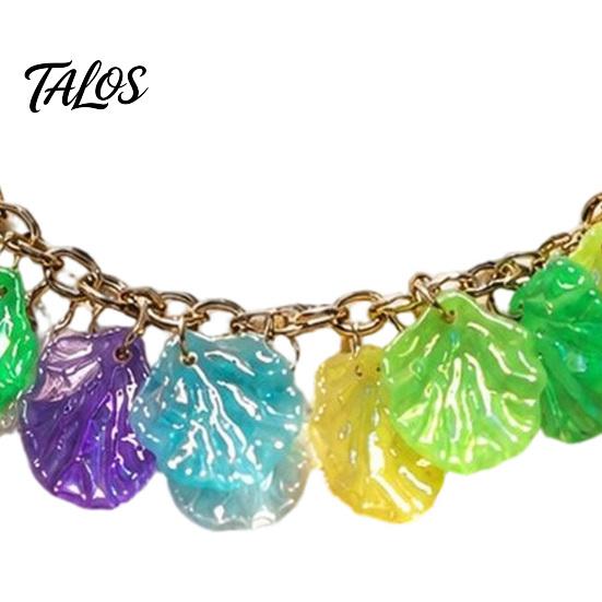 Beach Shell Bracelet Boho Ocean Charm for Women, Colorful Scrolled Layered Style Anklet Adjustable Bracelet, Summer Holiday Vacation Jewelry Gift Her