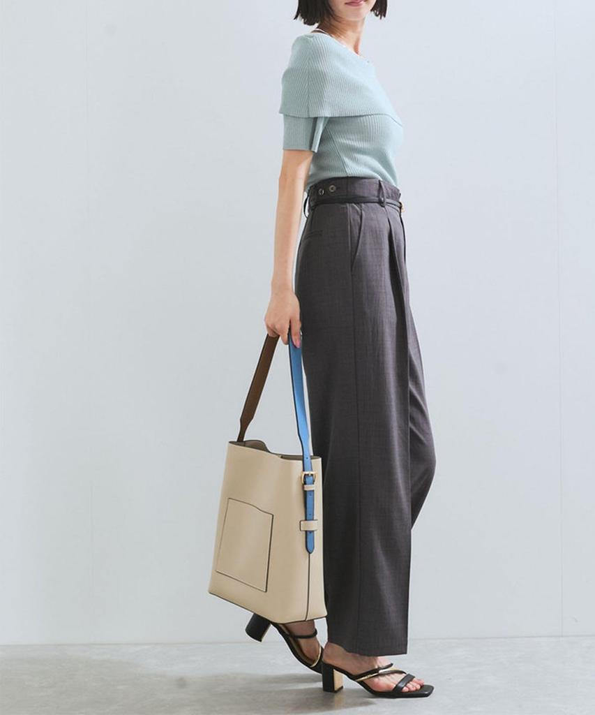 New Color Reversible Handle Bag Beige F [BIS] Added One-Shoulder (A4 Size) - (28)