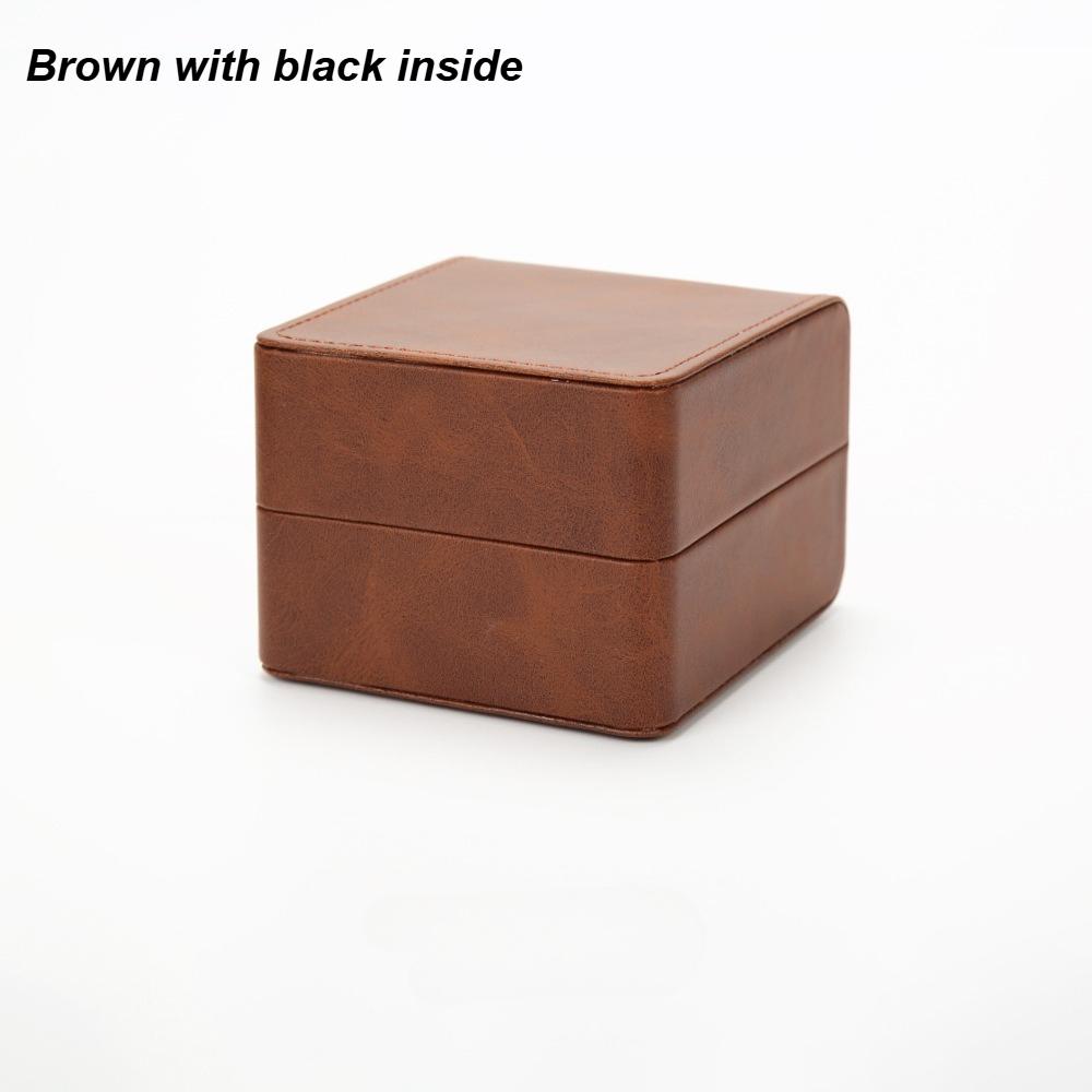 PU Leather Car Line Watch Box Flip Cover Watch Storage Box Jewelry Packaging Display Box Portable Gift Watch Box