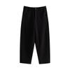 Chuyu Women's Winter Fleece Lined Cropped Woolen-Look Casual Pants