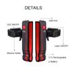 Bicycle Tail Light Usb Rechargeable Night Riding Led Warning Light Rear Lamp Mtb Bike Accessories