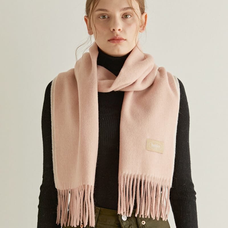 halden two tone cashmere muffler (M001_light pink)