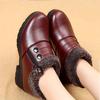 Shoes winter velvet warm snow boots cloth shoes cotton medium non-slip flat bottom short boots nv