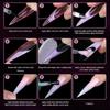 150 Pcs Dual Forms For Poly Nail Gel Soft Nail Forms Molds Acrylic Full Cover False Nail Tips Manicure Extension