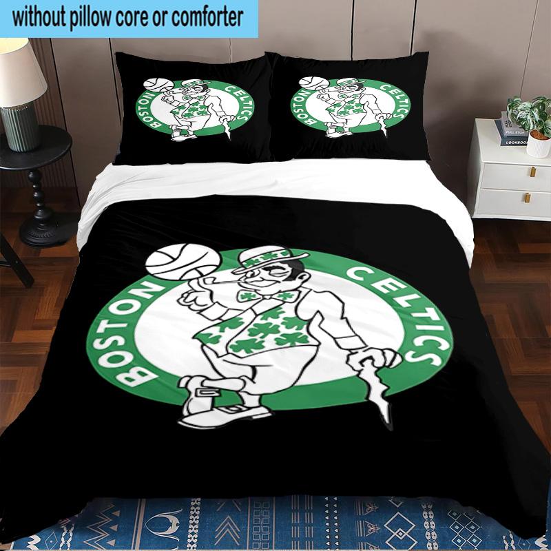 Boston Sports Icons Printed 3PCS Bedding Set, Includes A Duvet Cover and Two Pillowcases for Bedroom, Suitable for All Seasons Fan Gifts