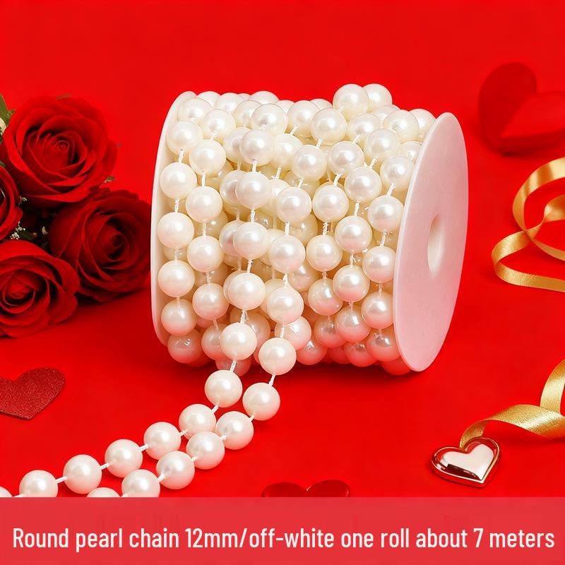 Wedding Decor: Imitation Pearl Bead String Curtain