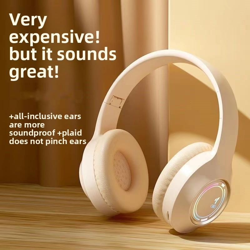 Luminous Bluetooth Headset, Headset, High-value E-sports Game Card, Folding Headset, Universal.