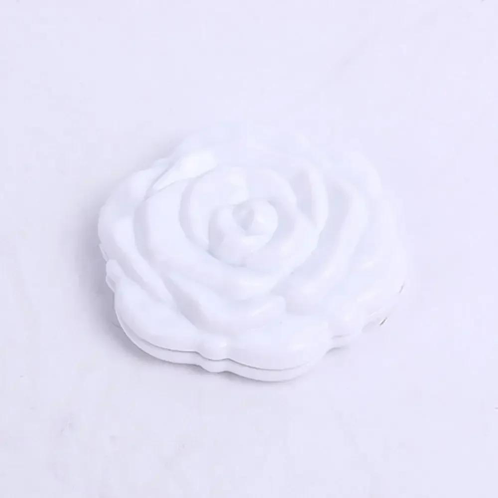 Pocket Rose Flower Makeup Mirror Vintage Folding Round Girls Small Hand Compact Light Mirrors Women Makeup Cute Comestics Tool