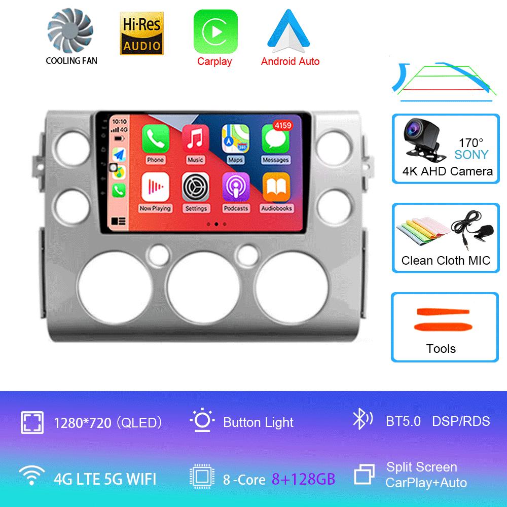 Car Radio Android14 For Toyota FJ Cruiser J15 2006 2007 2008 2009 2010 2012 - 2020 Navigation GPS Multimedia Video Player Stereo