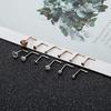 Stainless Steel L Shaped Nose Rings Cz Nose Stud Body Piercing Jewelry