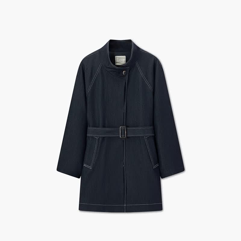 EICHITOO Women's Stand Collar Trench Coat