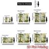 Flat Printing Curtains Without Rod Forest Greenery Design New Yearfestival Popular Drapes Yarn Set Of 2 Made Polyester
