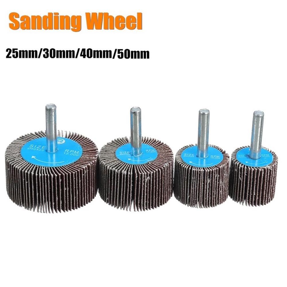1pc 25/30/40/50mm Sanding Flap Disc Wheel Grinding Wheel Head Sander Abrasive Tools Polishing Rust Removal For Rotary Tool