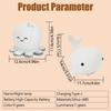 Night Light Cute Animals Panda Rabbit Whales Silicone Lamp Rechargeable Bedside Sleep Warm Soft Light For Kids Birthday Gift
