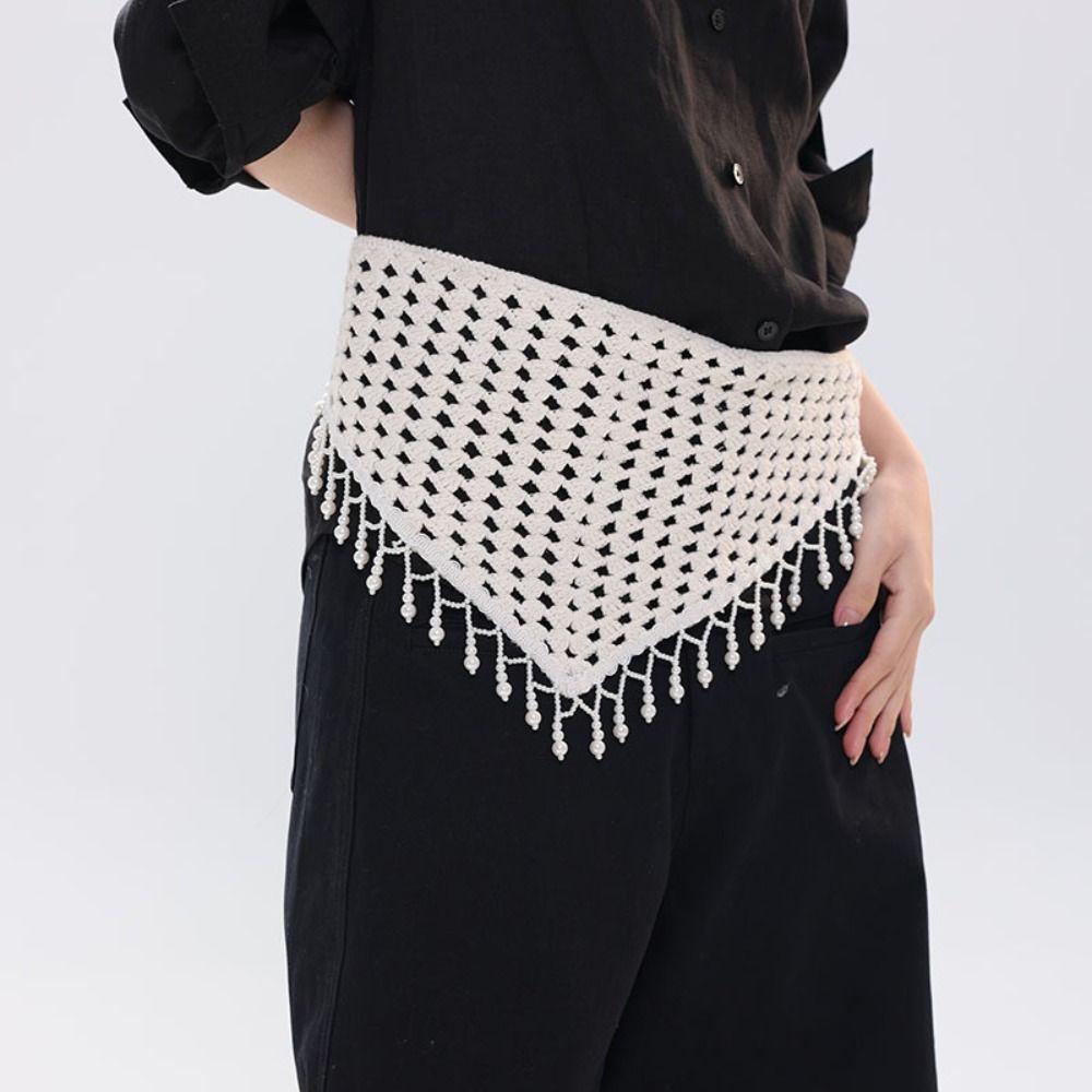 Countryside Style Hollow Out Lace Shawl Exotic Crochet Flower Scarves Elegant Fart Curtain Summer
