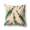Polyester Pillowcase Nordic Plant Ins Style Flower Print Peach Leather Velvet Pillowcase