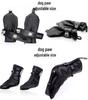 Dog Muzzle Set: K9 Slave Training Suit with Paws and Knee Pads for Male Training.