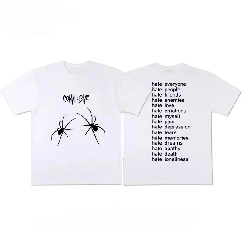 Universitätsstudent Mentalzustand THE Hate T-Shirt Unisex Herren Damen Sommer Kurzarm Modemarke T-Shirt Luxus Lässig Streetwear
