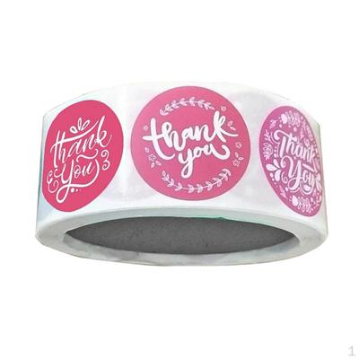 Roll Thank You Sealing Stickers Floral Paper Seals Labels Craft 1 Inch