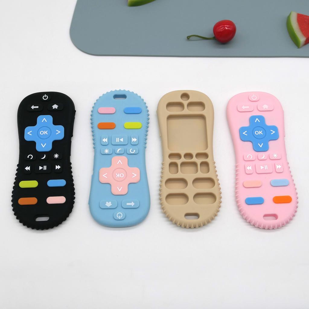Silikonowy gryzak Design pilota Został zaprojektowany specjalnie dla niemowląt w fazie ząbkowania Codzienna zabawka łagodząca