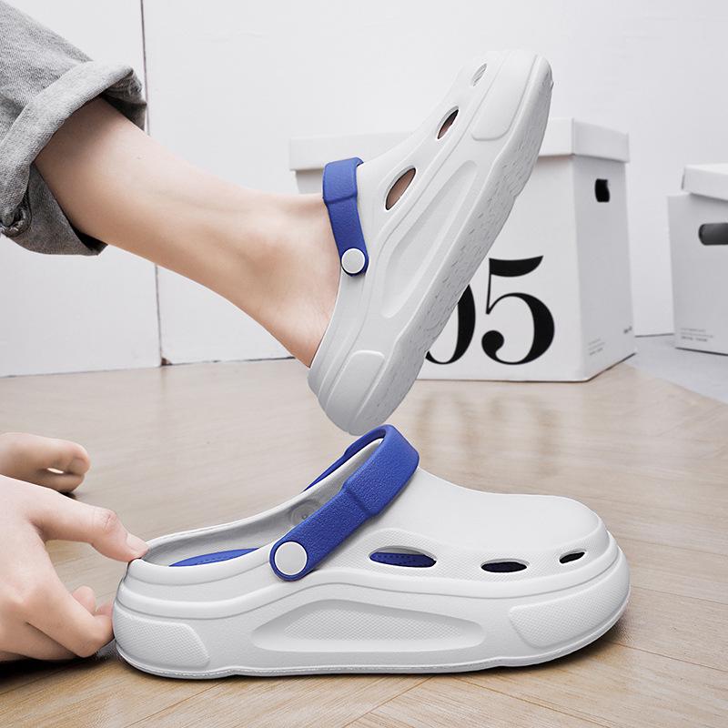 Pánské dřeváky na silné podrážce: Pantofle jako v oblacích, Odolné, Trendy, Protiskluzové pantofle pro vnitřní/venkovní použití