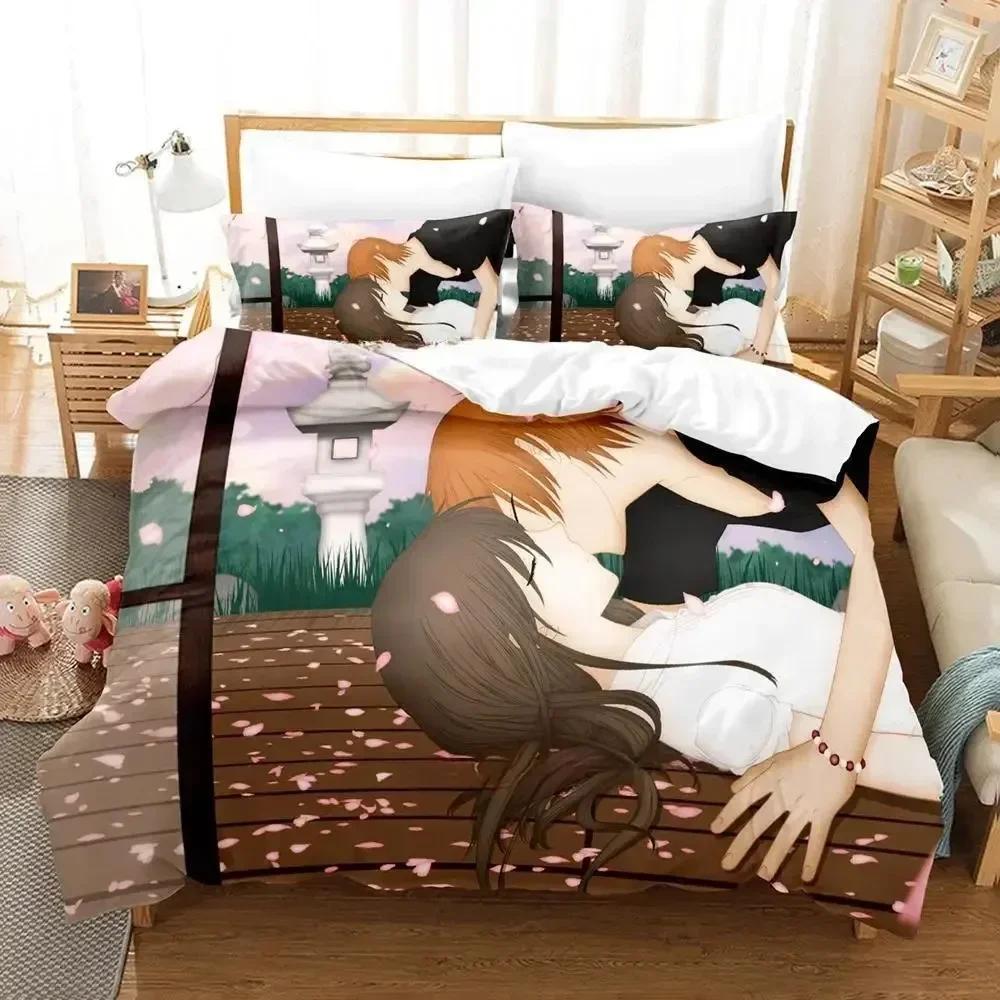 Comforter 3D Print Anime Personality Fruits Basket Bedding Set Single Twin Full Queen King Size Bed Set Adult Kid Bedroom S