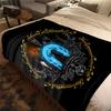 The Lord of the Rings Flannel Blanket Print, Warm Soft for Sofa Bed Chair, Perfect for Travel Picnic -HYQ27