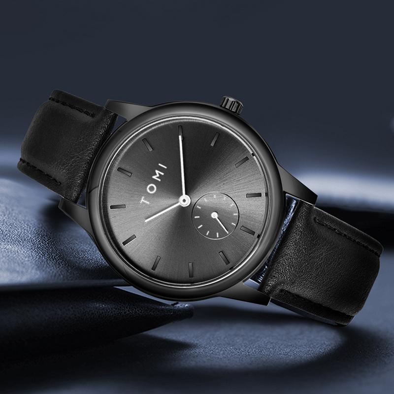 Fashion Men's Two Pin Half Belt Watch Casual and Minimalist Men's Quartz Watch