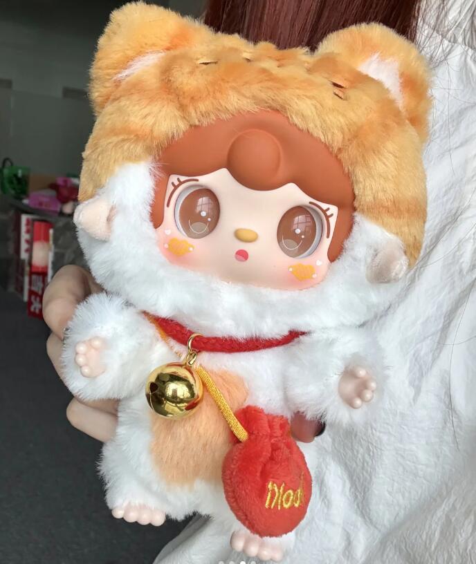 Echte Yooki 2.0 Vinylpuppe Geschenk Kätzchen Kindergarten-Serie Puppen Tasche Anhänger Überraschung Mädchen Geschenk