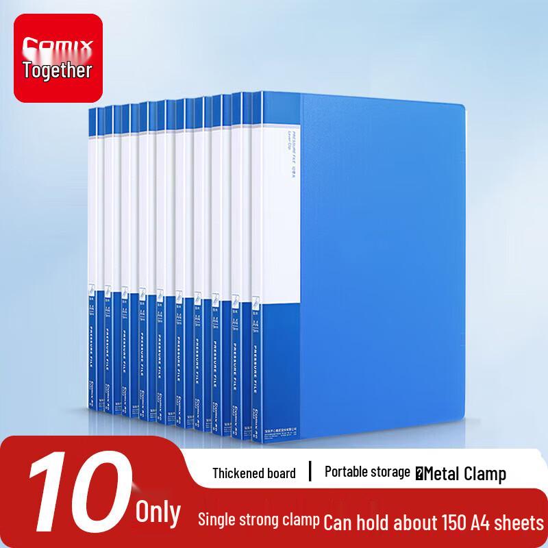 COMIX A4 Single Strong Clip File Folder