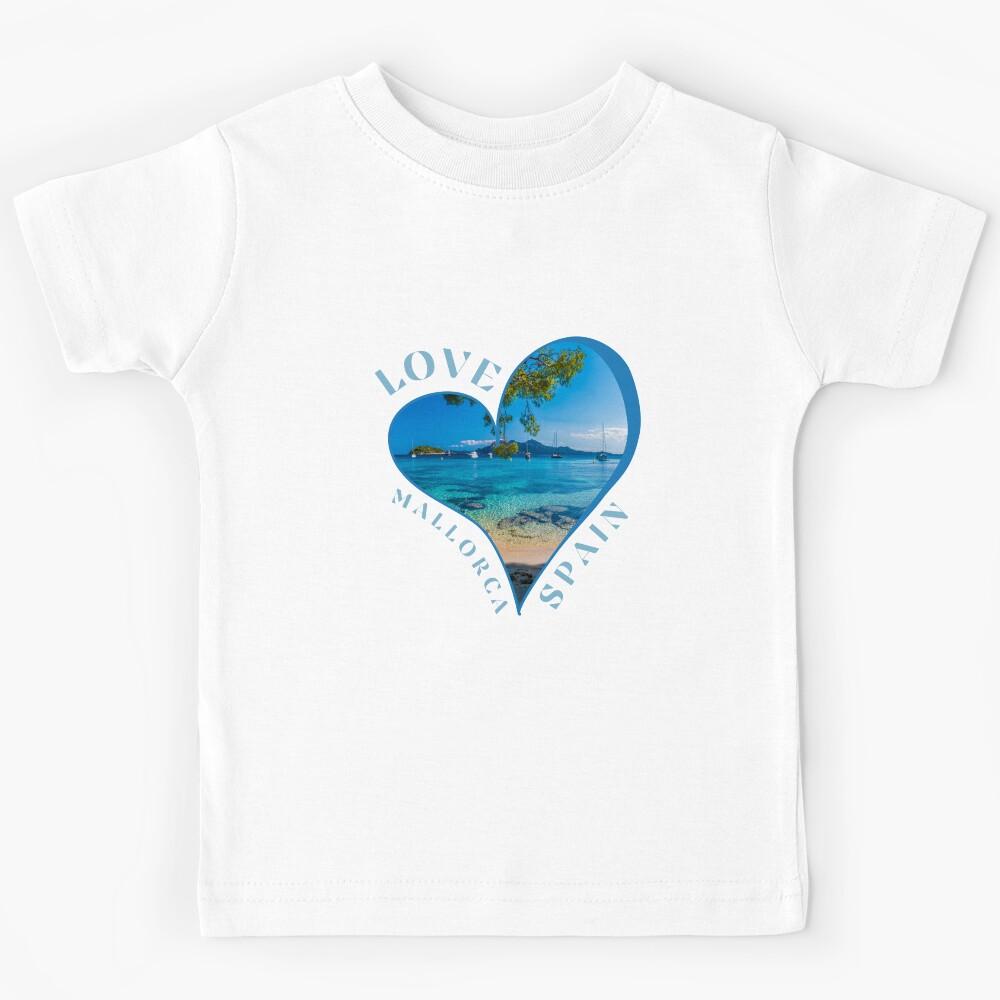Love Mallorca Spain Kids T-Shirt 130