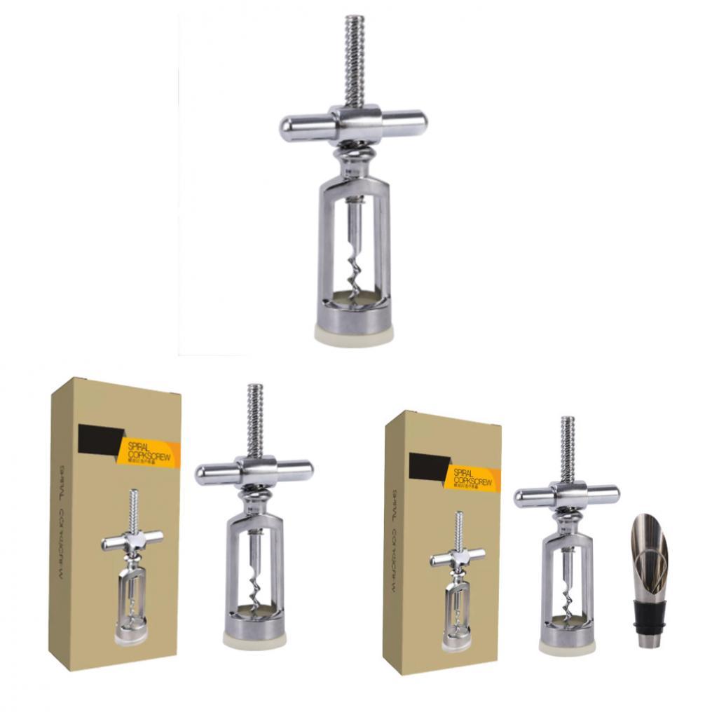 Multifunction Zinc Alloy Wine Opener With Bottle Stopper For Gift Celebrations