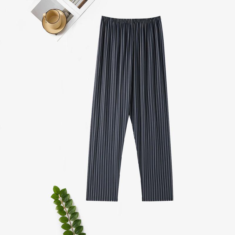 Men's 2024 Double Pocket Cotton Pajama Pants - Lightweight, Casual, Spring/Autumn Wear