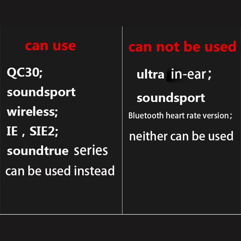 Silikonové pouzdro na sluchátka pro BOSE IE2 QC30 Soundsport Kryty Špunty do uší Vložky do uší Čepičky Koncovky do uší Zátky do uší Polštářek 3 páry