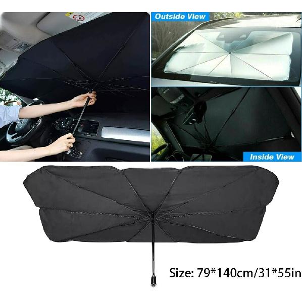 Car Sun Shade Windshield Sunshade Front Window Cover Visor UV Umbrella Foldable