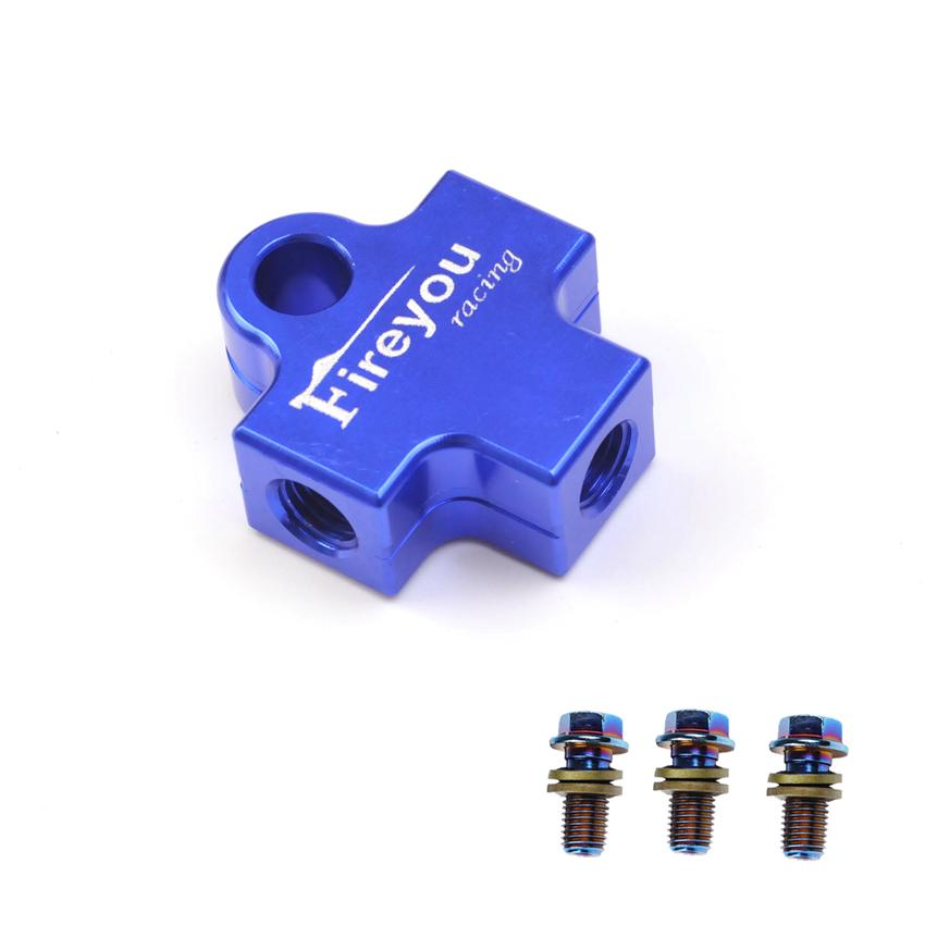 

Hydraulic Brake Hose Connector Adapter Tee Coupling for Motorcycle Dirt Pit Bike ATV Brake System Tubing Connection Oil Link синий