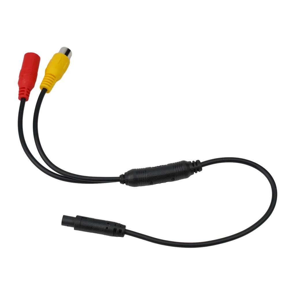 CVBS RCA 4-Pin Camera Signal Harness Car Male To Female Connector Cable Backup Camera DVR Wire Harness