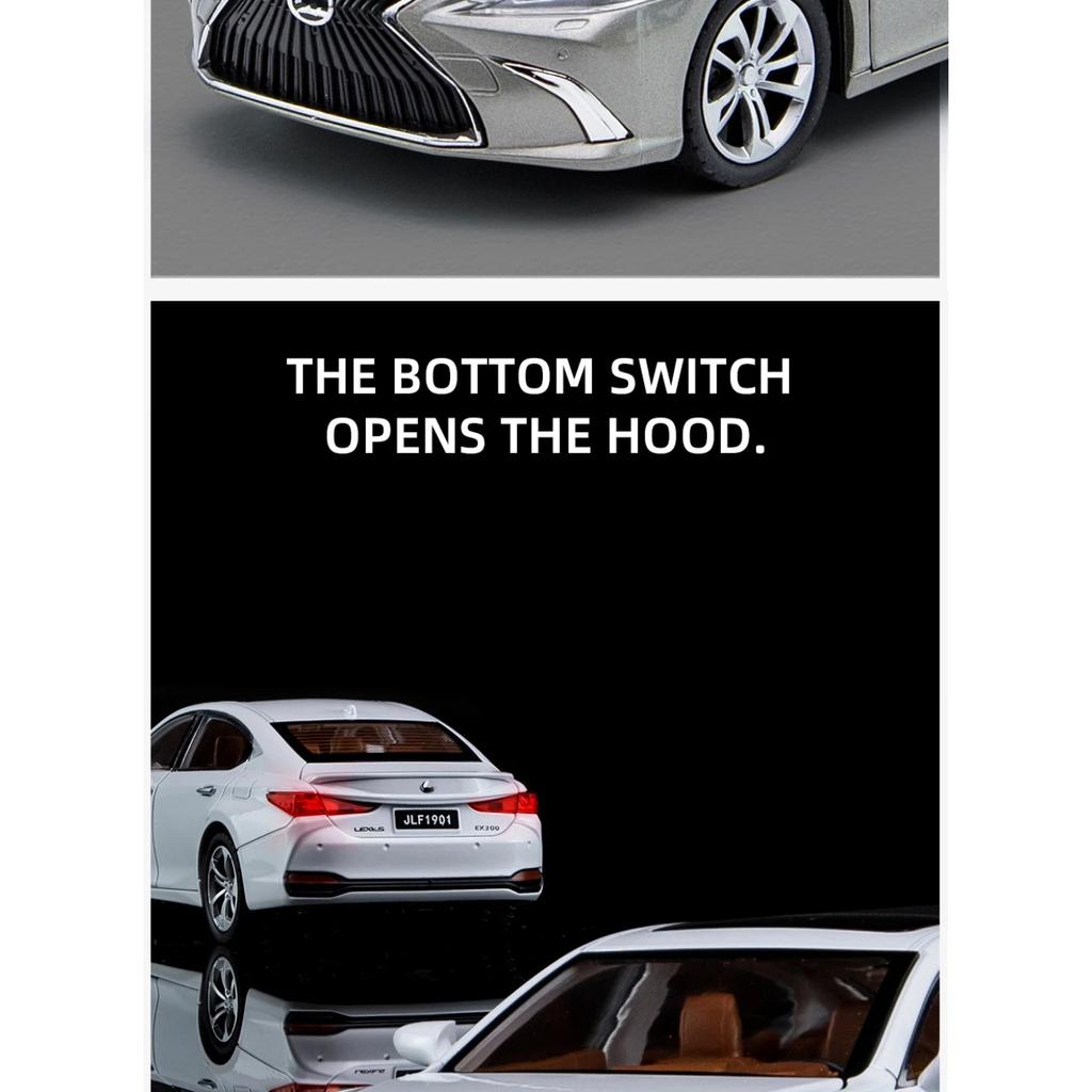 1/24 Lexus ES300 Alloy Car Die-casting Model Sound and Light Car Model Toy Collection Children Gift