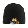 New Dogecoin Doge Knitted Caps Beanies Winter Hats Acrylic Bitcoin Wallstreetbets GME WSB Stock Stonks Trader Meme Crochet