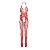 Romance Open Crotch Fishnet Bodysuit Women Sexy Lingerie Garters Lace Underwear Erotic Outfits Sexy Set