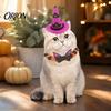 Cute Animal Party Decorations Halloween Cat Costume, Pet Bat Wings, Funny Witch Hat, Felt Small Dog Costume Accessories Festive Apparel for Cats Dogs,