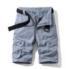 Men Summer Brand Solid Casual Classic Cargo Shorts Men Fashion Cotton Multi-pocket Shorts Men Outwear Breathable Shorts No Belt