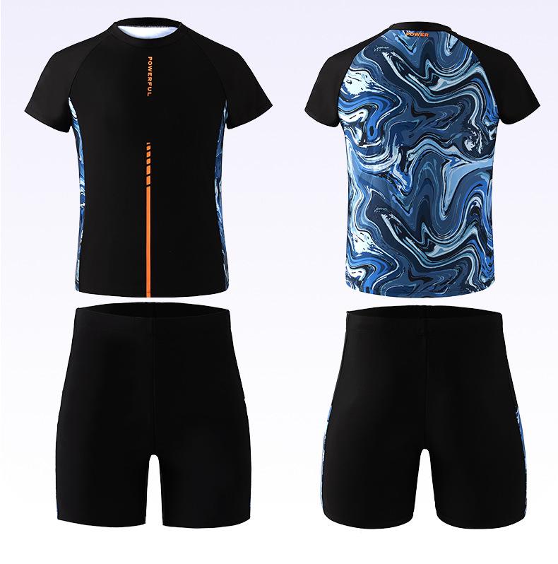 2025 Fat Boy Men's Medium & Large Split Anti-Embarrassment Swimsuit Set for Kids